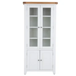 Hampshire White Painted Oak Glass Display Cabinet -Furniture Specialty Store img 2197ham 146