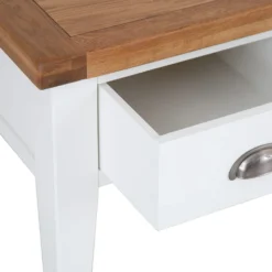 Hampshire White Painted Oak Coffee Table With Drawers -Furniture Specialty Store img 2197ham 16