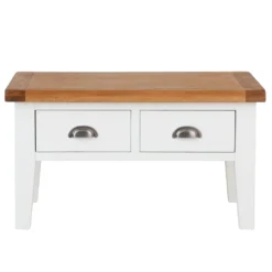 Hampshire White Painted Oak Coffee Table With Drawers -Furniture Specialty Store img 2197ham 21