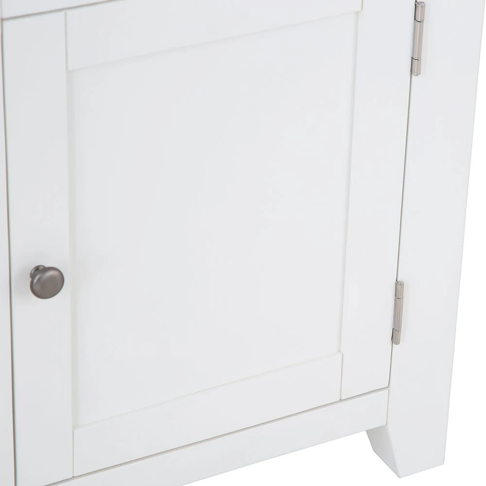 Hampshire White Painted Oak Small Sideboard Wine Rack 2 Hampshire White Painted Oak Small Sideboard Wine Rack - Image 2