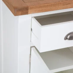 Hampshire White Painted Oak Large Sideboard Wine Rack -Furniture Specialty Store img 2197ham 59