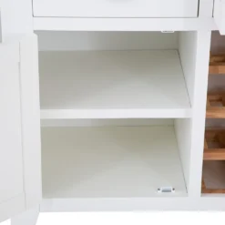 Hampshire White Painted Oak Large Sideboard Wine Rack -Furniture Specialty Store img 2197ham 61