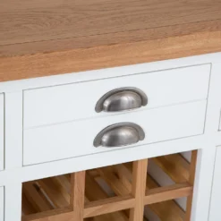 Hampshire White Painted Oak Large Sideboard Wine Rack -Furniture Specialty Store img 2197ham 65