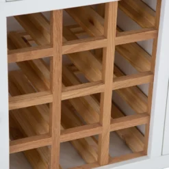 Hampshire White Painted Oak Large Sideboard Wine Rack -Furniture Specialty Store img 2197ham 66