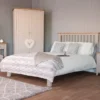 Chester Stone Painted Oak Double Bed Frame
