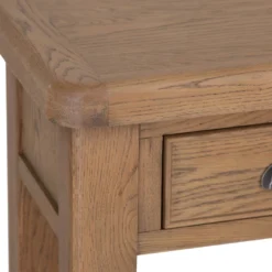 Wessex Smoked Oak Console Table With Wicker Baskets 16 Wessex Smoked Oak Console Table With Wicker Baskets -Furniture Specialty Store img 7774