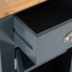 Hampshire Blue Painted Oak Large Sideboard Wine Rack -Furniture Specialty Store img 9142