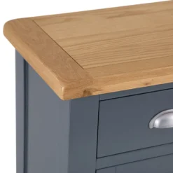 Hampshire Blue Painted Oak Large Sideboard Wine Rack -Furniture Specialty Store img 9143