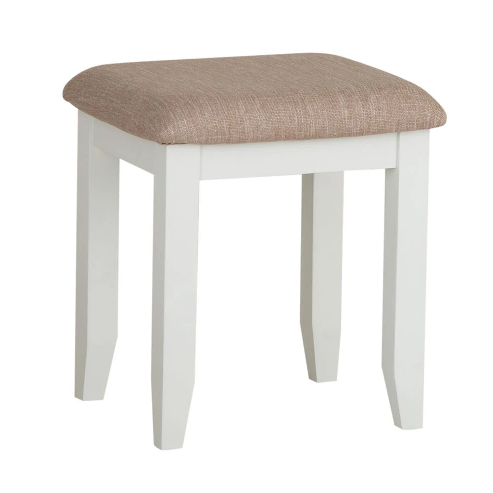 Chester White Painted Dressing Stool 2 Chester White Painted Dressing Stool - Image 2