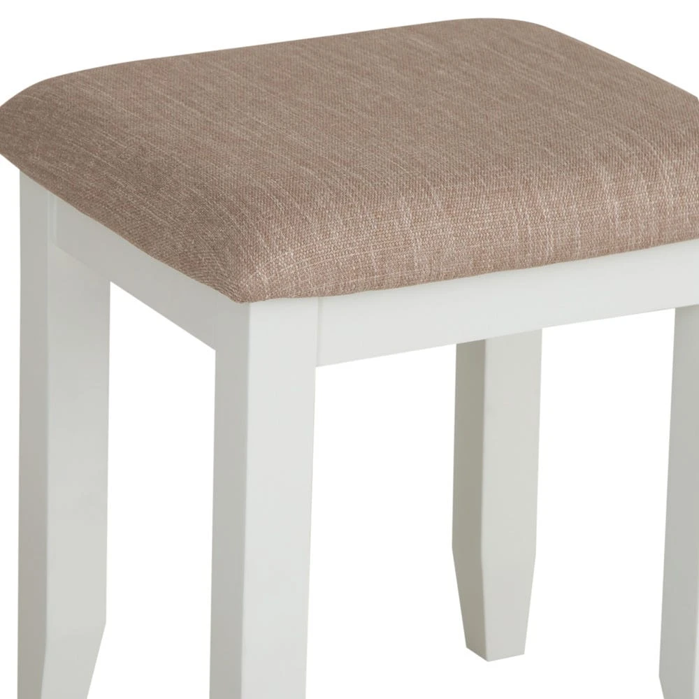 Chester White Painted Dressing Stool 3 Chester White Painted Dressing Stool - Image 3