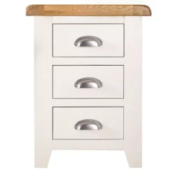 Hampshire Ivory Painted Oak Large 3 Drawer Bedside Table 20 Hampshire Ivory Painted Oak Large 3 Drawer Bedside Table -Furniture Specialty Store kel p03 9