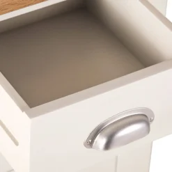 Hampshire Ivory Painted Oak Small 3 Drawer Bedside Table -Furniture Specialty Store kel p04 4