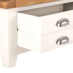 Hampshire Ivory Painted Oak 2 Door Wardrobe With Drawer -Furniture Specialty Store kel p12 6