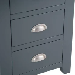 Hampshire Blue Painted Oak 5 Drawer Tallboy 16 Hampshire Blue Painted Oak 5 Drawer Tallboy -Furniture Specialty Store kel p16 73 7