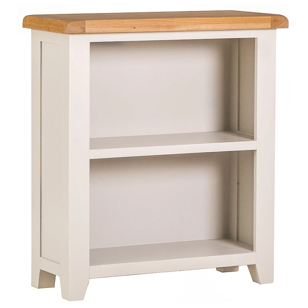 Hampshire Ivory Painted Oak Low Bookcase 2 Hampshire Ivory Painted Oak Low Bookcase - Image 2
