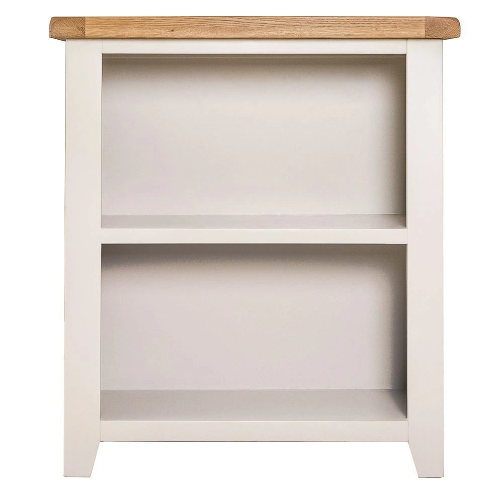 Hampshire Ivory Painted Oak Low Bookcase 9 Hampshire Ivory Painted Oak Low Bookcase - Image 9