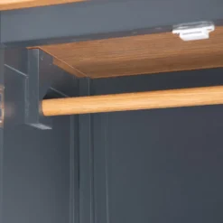 Hampshire Blue Painted Oak 3 Door Wardrobe With Mirror -Furniture Specialty Store kel p25 73 10