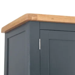 Hampshire Blue Painted Oak 3 Door Wardrobe With Mirror -Furniture Specialty Store kel p25 73 4