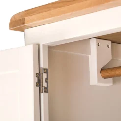 Hampshire Ivory Painted Oak 3 Door Wardrobe With Mirror -Furniture Specialty Store kel p25 5