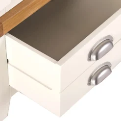 Hampshire Ivory Painted Oak 3 Door Wardrobe With Mirror -Furniture Specialty Store kel p25 8