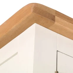 Hampshire Ivory Painted Oak 3 Door Wardrobe With Mirror -Furniture Specialty Store kel p25 9