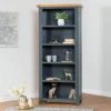 Hampshire Blue Painted Oak Large Bookcase