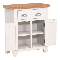 Hampshire Ivory Painted Oak 2 Door Mini Sideboard -Furniture Specialty Store kel p30 2