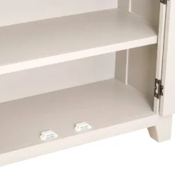 Hampshire Ivory Painted Oak Glass Display Cabinet -Furniture Specialty Store kel p37 3