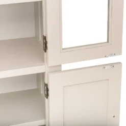 Hampshire Ivory Painted Oak Glass Display Cabinet -Furniture Specialty Store kel p37 5