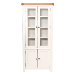 Hampshire Ivory Painted Oak Glass Display Cabinet -Furniture Specialty Store kel p37 8