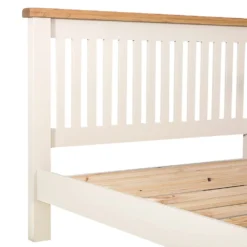 Hampshire Ivory Painted Oak Double Bed Frame High Foot End -Furniture Specialty Store kel p39 8