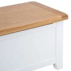 Hampshire White Painted Oak Blanket Storage Box -Furniture Specialty Store kelp44 82 10
