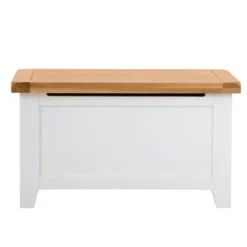 Hampshire White Painted Oak Blanket Storage Box -Furniture Specialty Store kelp44 82 11