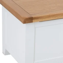 Hampshire White Painted Oak Blanket Storage Box -Furniture Specialty Store kelp44 82 8