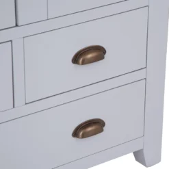 Hampshire Grey Painted Oak Large Larder Unit -Furniture Specialty Store larl pgrey 15 123