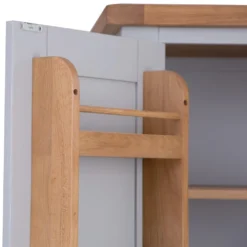 Hampshire Grey Painted Oak Large Larder Unit -Furniture Specialty Store larl pgrey 19 123