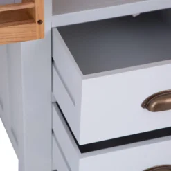 Hampshire Grey Painted Oak Large Larder Unit -Furniture Specialty Store larl pgrey 24 123