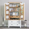 Hampshire White Painted Oak Large Larder Unit