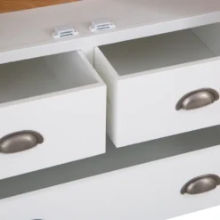 Hampshire White Painted Oak Large Larder Unit -Furniture Specialty Store larl pwhite ls 7