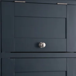 Hampshire Blue Painted Oak Slim Larder Cupboard -Furniture Specialty Store lars pblue ls 12