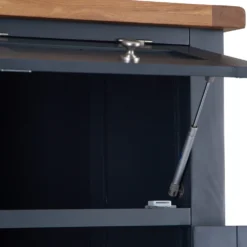 Hampshire Blue Painted Oak Slim Larder Cupboard -Furniture Specialty Store lars pblue ls 3