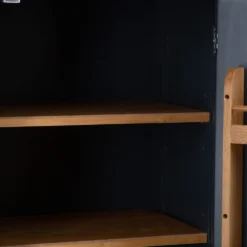 Hampshire Blue Painted Oak Slim Larder Cupboard -Furniture Specialty Store lars pblue ls 4