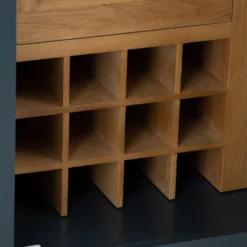 Hampshire Blue Painted Oak Slim Larder Cupboard -Furniture Specialty Store lars pblue ls 6