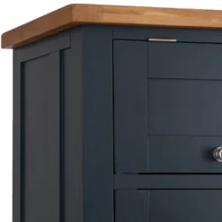 Hampshire Blue Painted Oak Slim Larder Cupboard -Furniture Specialty Store lars pblue ls 9