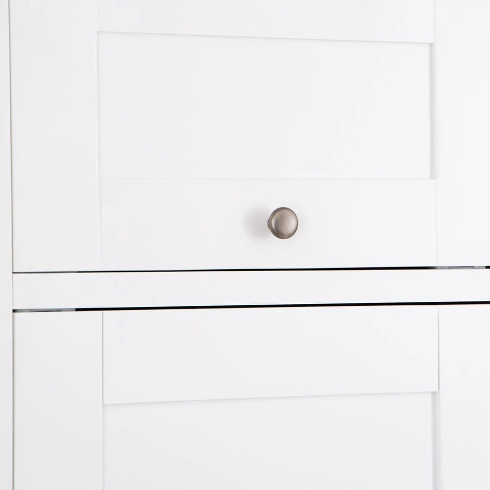 Hampshire White Painted Oak Slim Larder Cupboard 15 Hampshire White Painted Oak Slim Larder Cupboard - Image 15