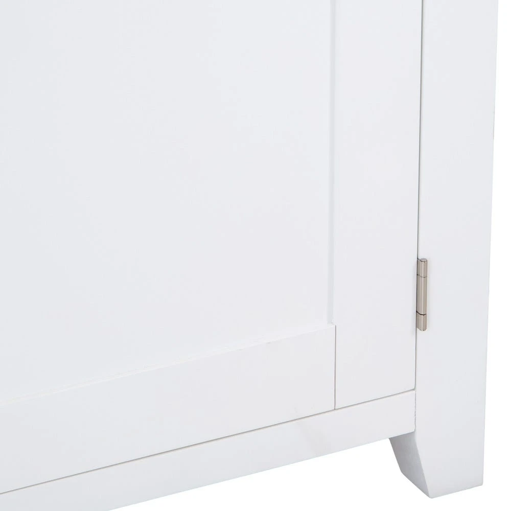 Hampshire White Painted Oak Slim Larder Cupboard 11 Hampshire White Painted Oak Slim Larder Cupboard - Image 11