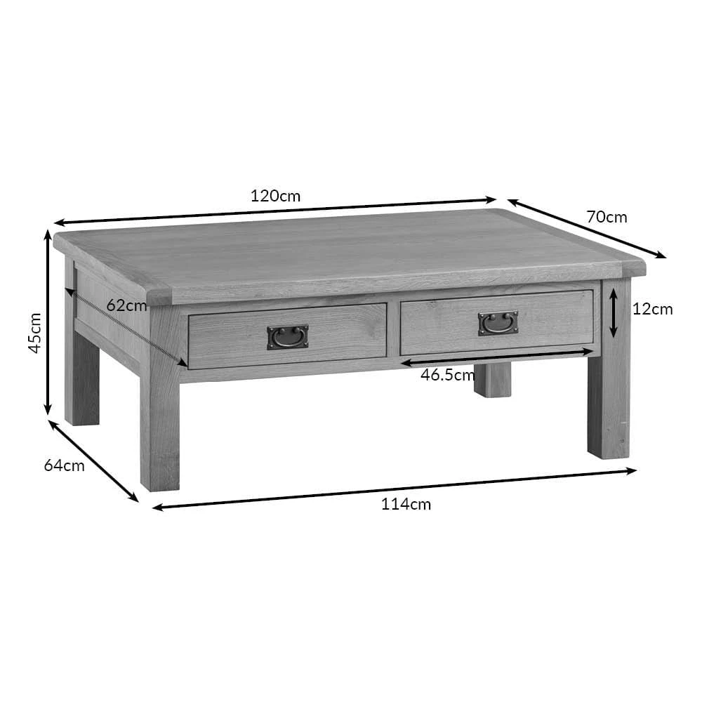Winchester Oak Large Coffee Table 9 Winchester Oak Large Coffee Table - Image 9