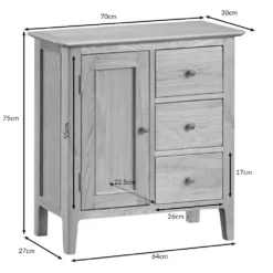 Bergen Oak Large Cupboard -Furniture Specialty Store lcup