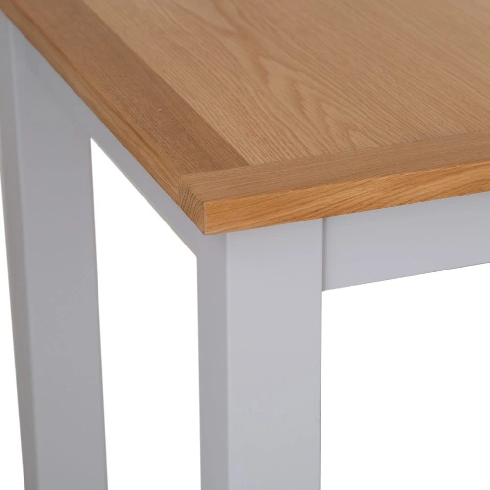 Salisbury Grey Painted Oak 1.2m Butterfly Extending Dining Table 13 Salisbury Grey Painted Oak 1.2m Butterfly Extending Dining Table - Image 13