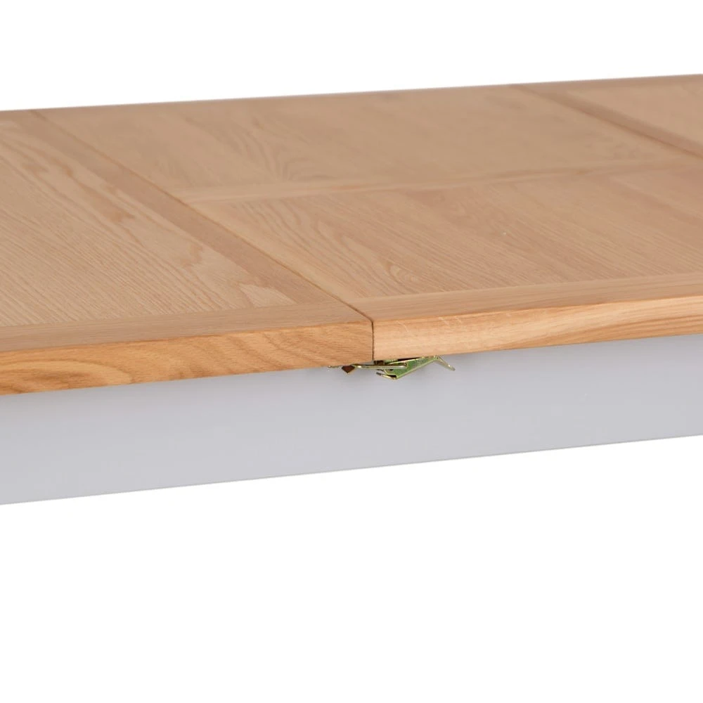 Salisbury Grey Painted Oak 1.2m Butterfly Extending Dining Table 9 Salisbury Grey Painted Oak 1.2m Butterfly Extending Dining Table - Image 9